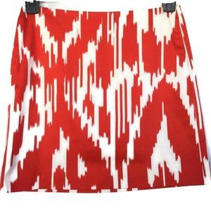 J. Crew Mini Skirt Sz 0 Business Casual Red